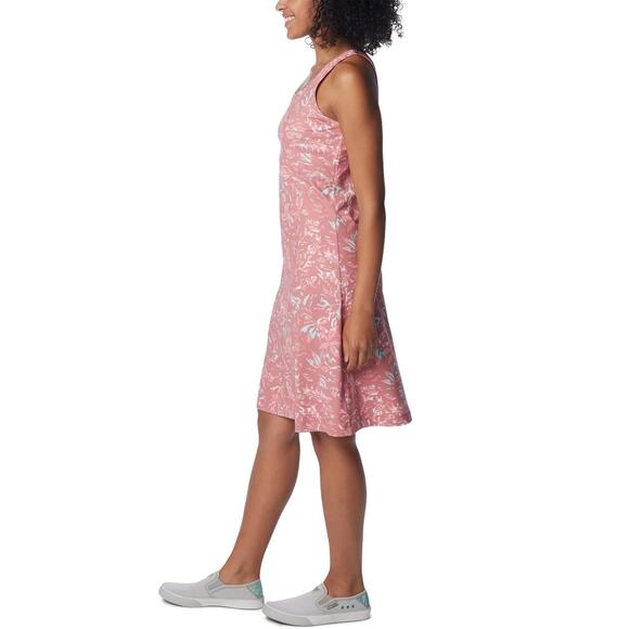 Columbia Women PFG Freezer III Dress Size 2X Plus Size Sandalwood Pink Floral - Picture 3 of 4